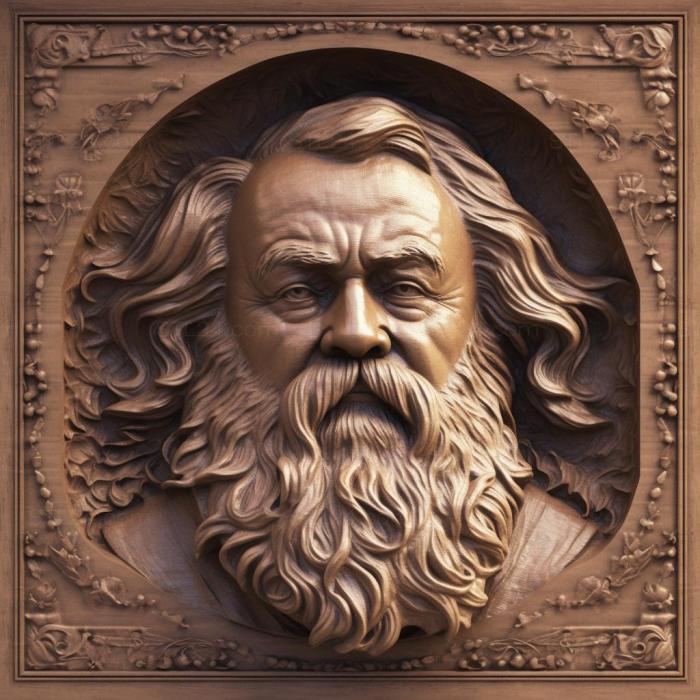 Famous (Johannes Brahms 2, 3DFMS_8741) 3D models for cnc